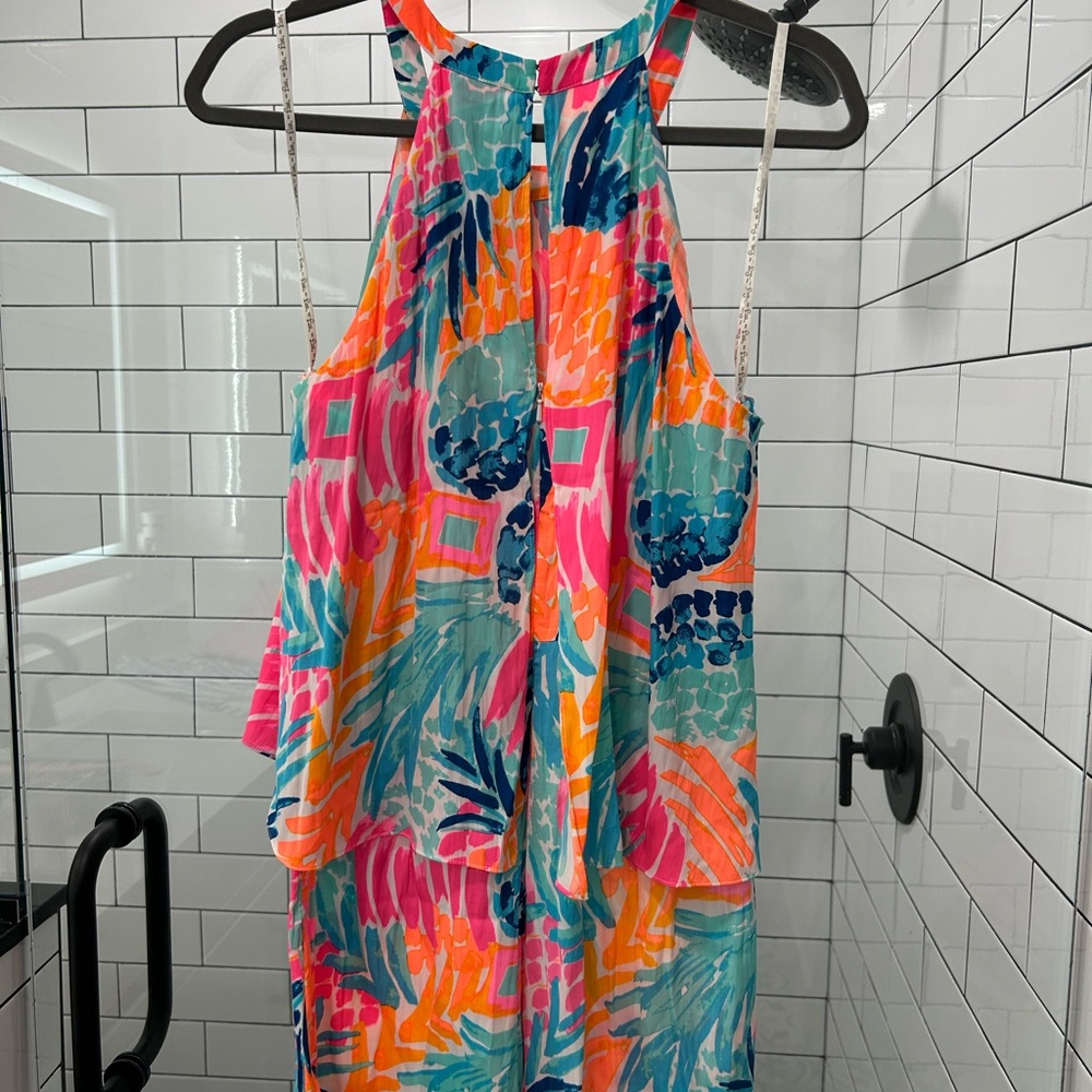 EUC Lilly Pulitzer Multicolor Romper Size 8 - Picture 2 of 4